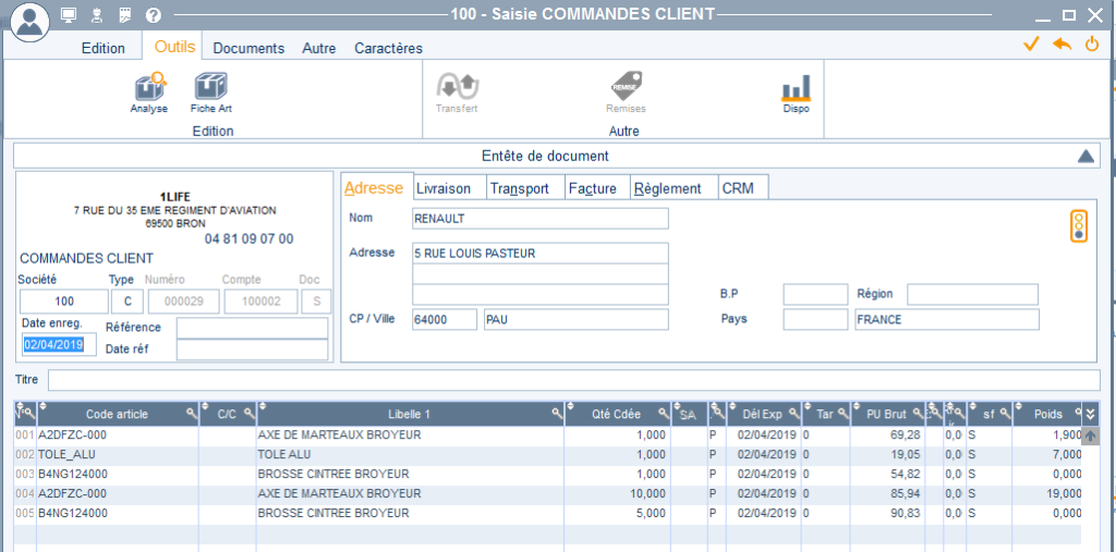 commande client tuto mypmi