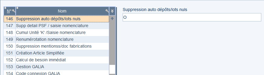 Suppression auto des lots nuls 1