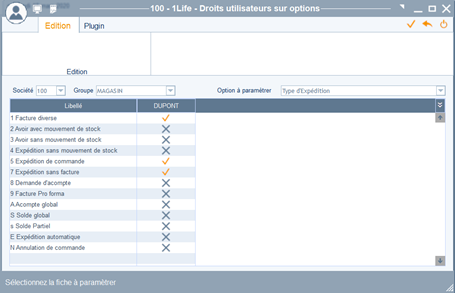 Interdire une option d'expédition à un utilisateur 2
