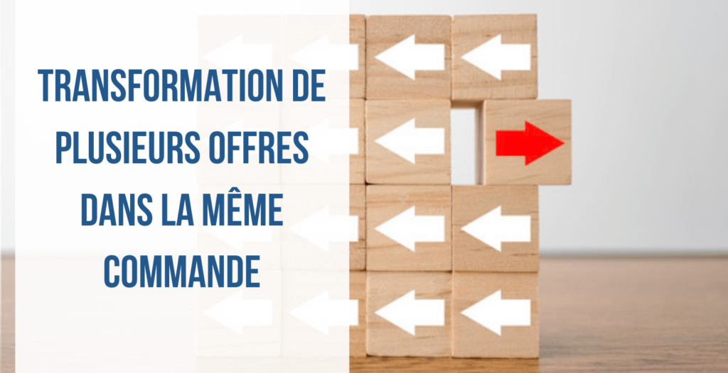 Image article transformer offre dans la même commande