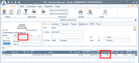 Gestion des contremarques 11