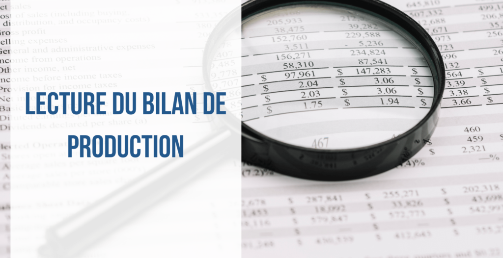 Lecture bilan production image article