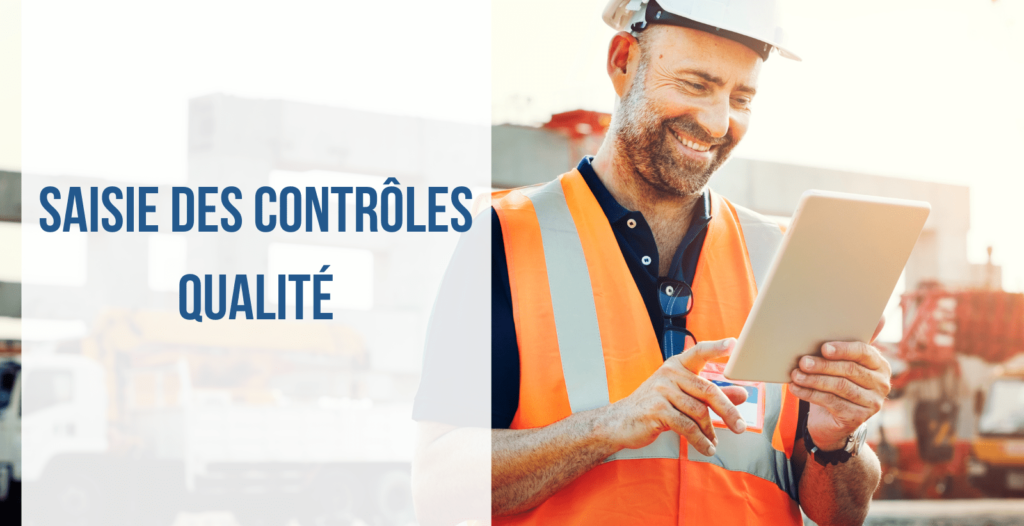 Saisie des contrôles qualité Image Article